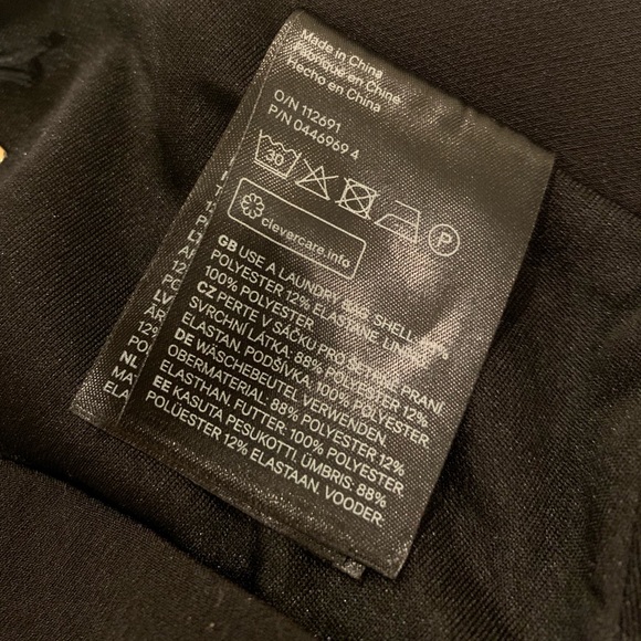 H&M Black Pencil Skirt with Gold Zipper - Picture 7 of 7